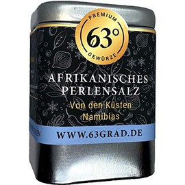 63 Grad - African Pearl Salt - Coarse Salt Beads for Salt Mill (125g)