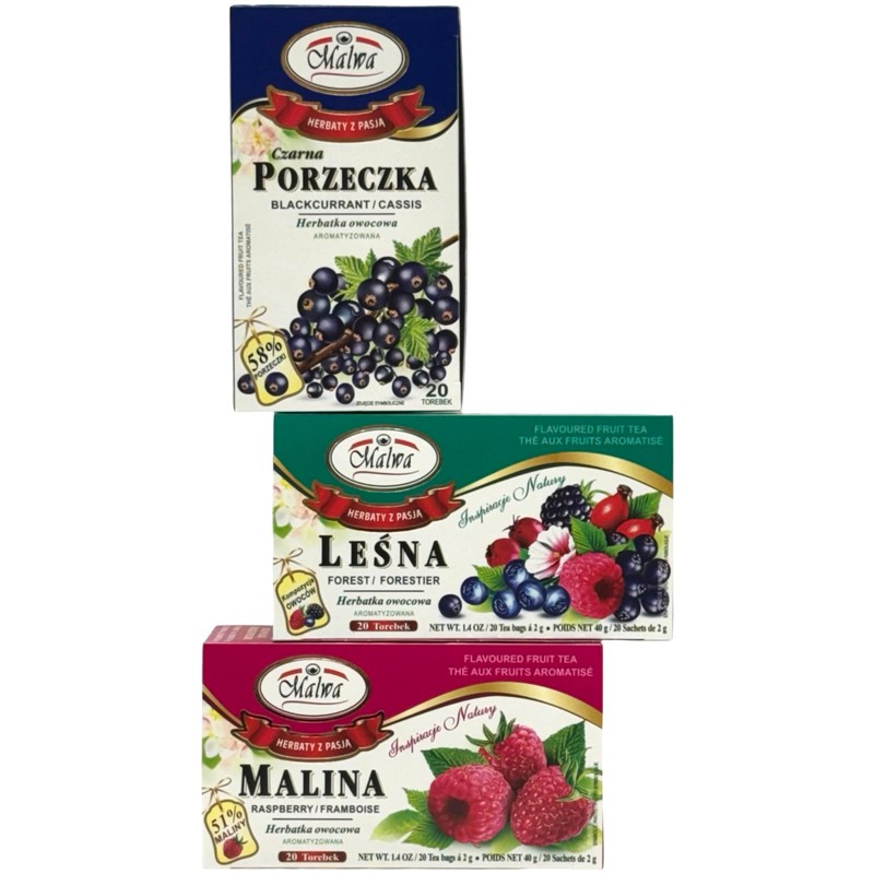 Malwa Blackcurrant Fruit Tea 40g (Pack of 3)