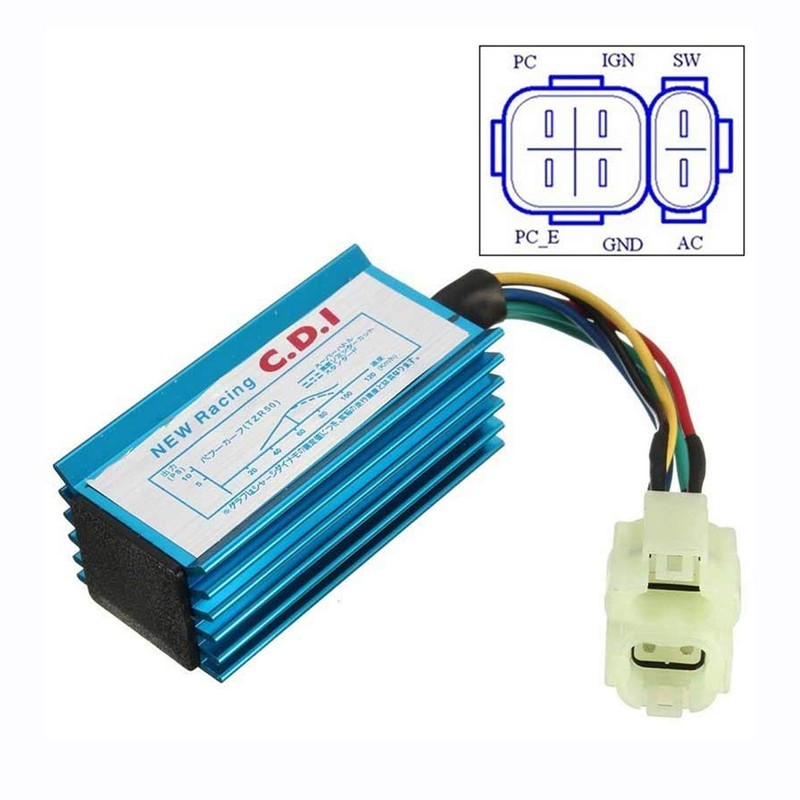 Glixal ATMT1-147 GY6 High Performance Racing Blue CDI Box 50cc