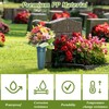 Zhaoyao 8Pcs Cemetery Vases for Grave, 4 Large and 4