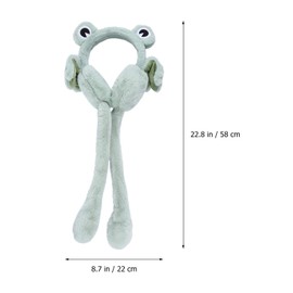 FUNZZY Frog Earmuff Lovely Animal Ear Warmer Folding Ear Cover for Adults Kids
