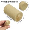 uxcell 2Pcs Wood Essential Oil Diffuser, Teak Finish Cylinder Car