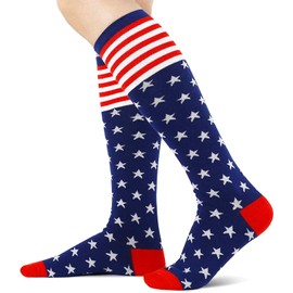 Zmart Patriots Gifts For Women - American Flag Gifts, Us Citizenship Gifts, American Flag Socks Women, 4Th Of July Socks For Women, Patriots Socks USA Socks