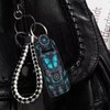 STUOARTE Car Keychain, Butterfly Dreamcatcher Printed Clip-on Neoprene Chapstick Holder