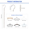 DFQHSCTE 5 Pack Wardrobe Space Saving Hangers, Metal Wardrobe Organizer,