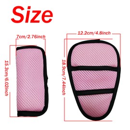 Universal 5 Point Harness Belt for High Chair Stroller for Kids, Harness Belt with Baby Shoulder Strap and Crotch Harness Pads, Adjustable Harness Seat Belt Stroller for Child Kid, Pink