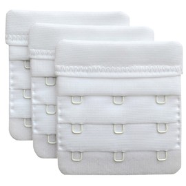 Chanie Women Pack of 3 Soft Comfortable 3 Hooks Bra Extender,6.1cm x 5.8cm