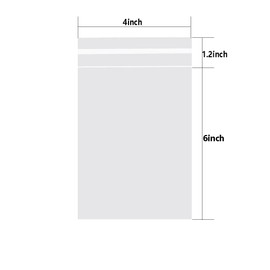 BaShiDer 4 x 6-inch Self Sealing Cellophane Bags Small Cookie Cellophane Bags Crystal Resealable Clear Treat Plastic Bags for Gift giving Candy Jewelry Crafts (100CT)
