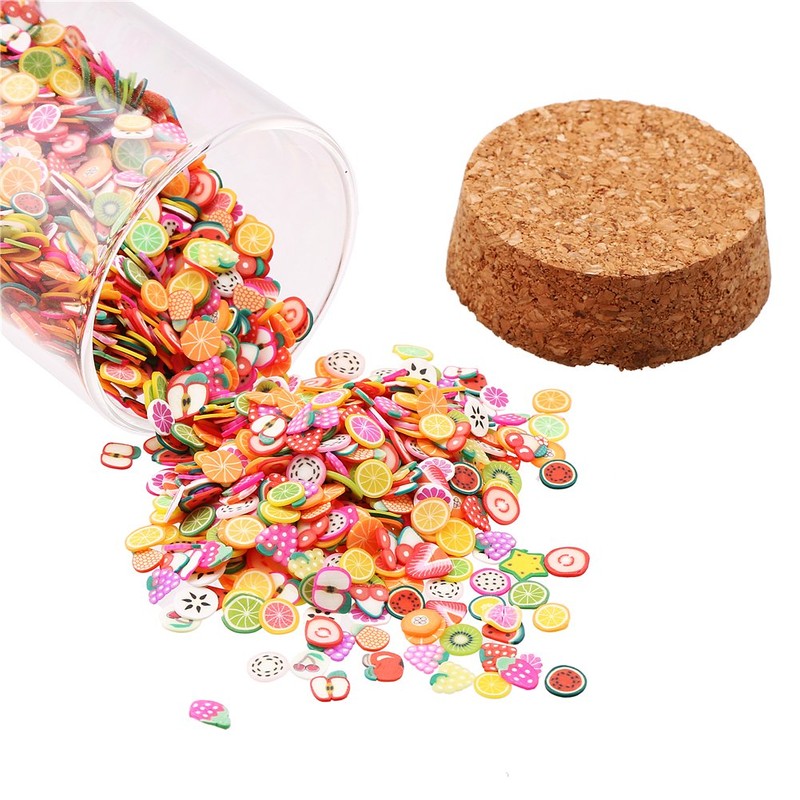 DECORA 1/4 Inch 3200 Pieces Mini 3D Fruit Slices for