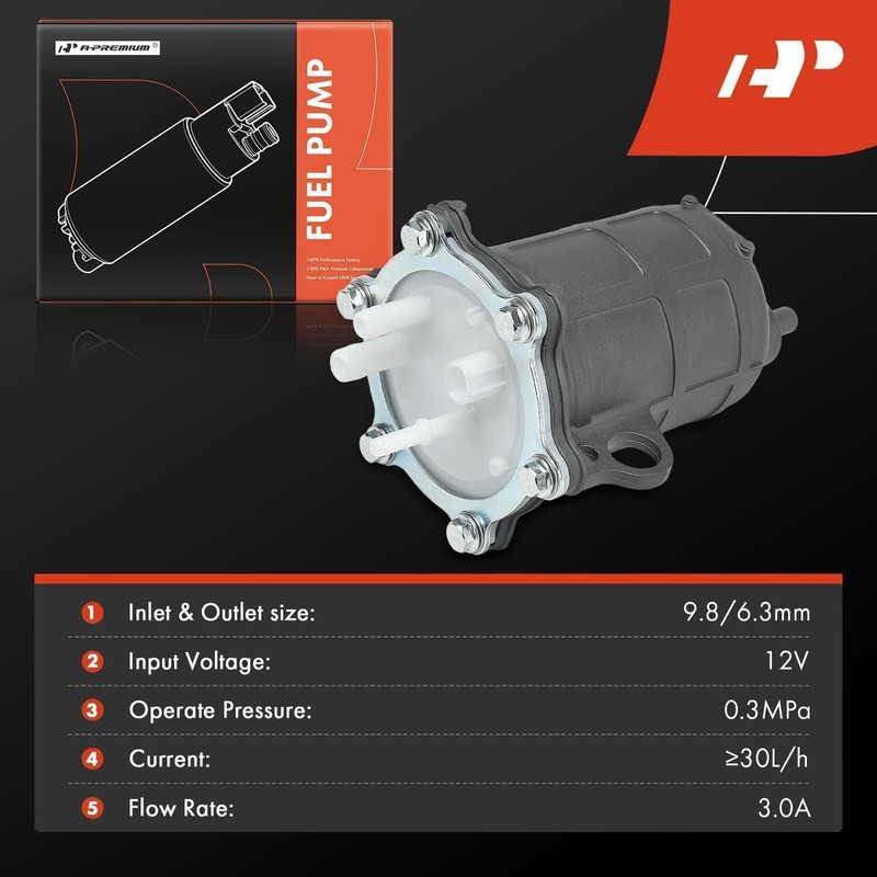 A-Premium Electric Fuel Pump for ATV Compatible with Honda TRX420