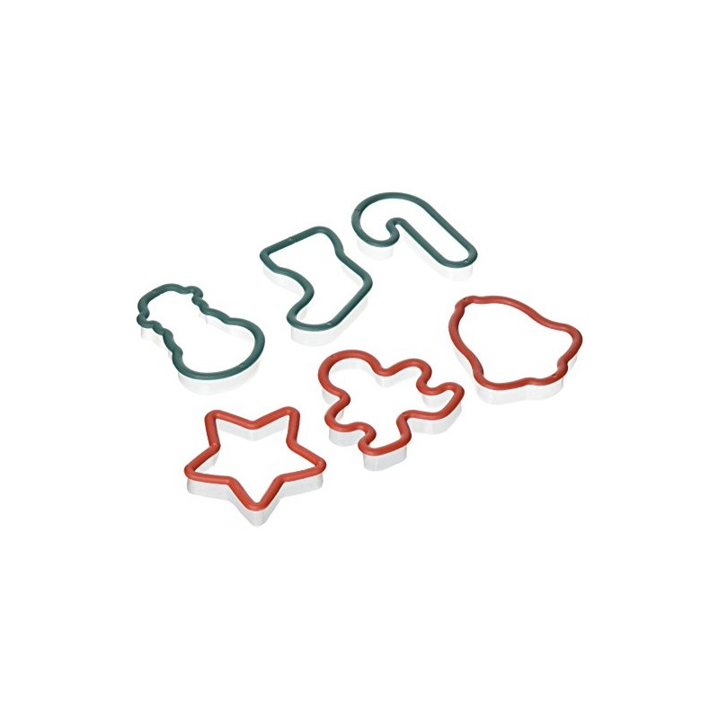 Christmas Shapes Plastic Cookie Cutters, 6-pc. Sets