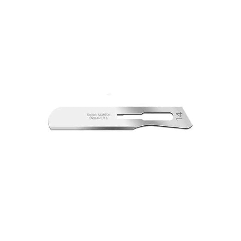 Swann Morton Carbon Steel Surgical Blade | No. 14 (Box