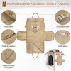 RAINSMORE Portatrajes de Viaje para Mujer 2 en 1 Maleta