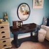 RR ROUND RICH DESIGN Solid Wooden Jewelry Box Makeup and