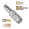 sourcing map 10pcs Square Head Screwdriver Bits 1/4" Hex Shank