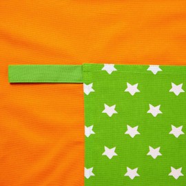 Homescapes 100% Pure Cotton Apron Washable Kitchen Apron with Pouch