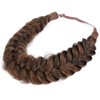 Gledola Messy Synthetic Hair Braided Headband Classic Chunky Wide Braided