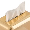 Tissue Box Cover Rectangular Electroplating Retro Napkin Box Holder for