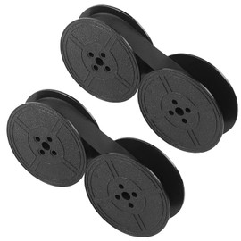 2 Pairs Universal Typewriter Ribbon Black Typewriter Ink Ribbon Vintage Type Writer Ink Ribbon Twin Spool Ribbon Durable Twin Spool Replacement Pack for Most Typewriter (Black)