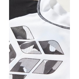 Arena Boy's Unisex Jr Rash Vest S/S Graphic Rash Guard Shirt