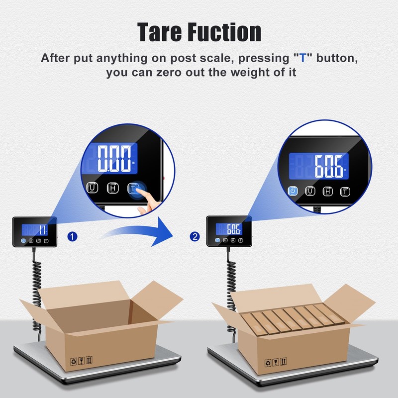 KUAIVO Shipping Scale, 660lbs Heavy Duty Digital Postal Scale for