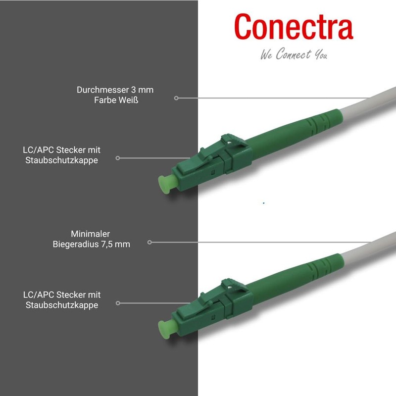 Conectra® - Fibre Optic Cable | OS2 | LC/APC to