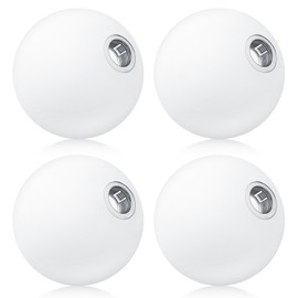 Retisee 4 Pcs Glass Globe Replacement for G9 Bulb Lighting Replacement Glass Lampshade 4 Inch Light Bulb Cover Light Fixtures, 0.8 Inch Fitter (Milky White)