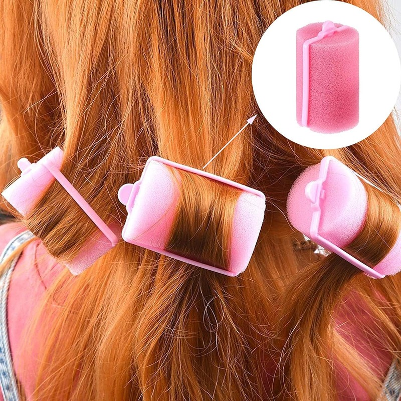ZSLJSWDZ 30 Pcs Sponge Rollers, Bouncy Curls Foam Curlers Curlers