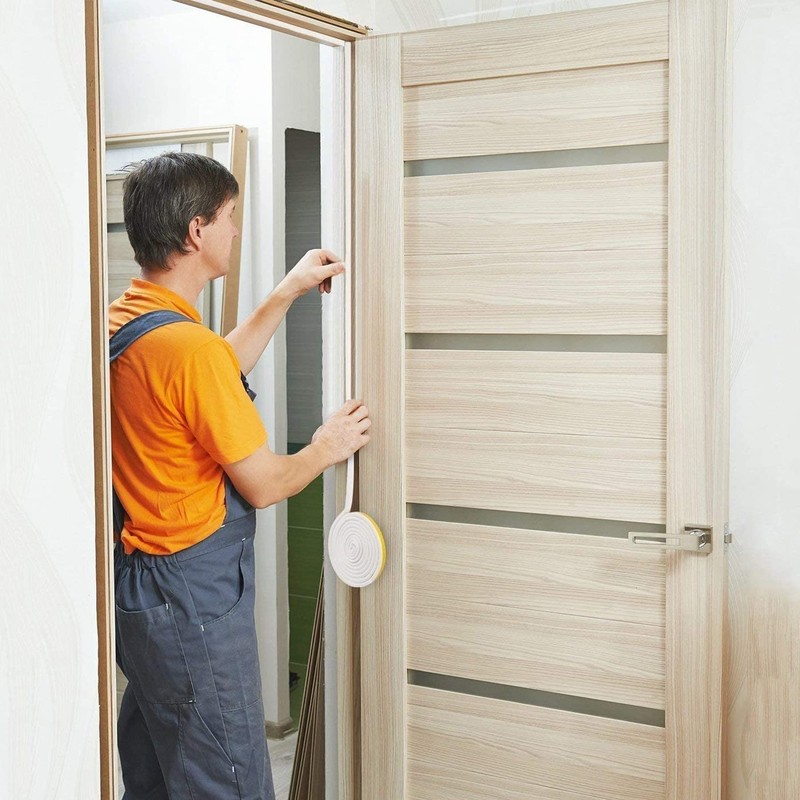 CloudBuyer Door Weather Stripping, Soundproof Insulation Seal Strip for Windows