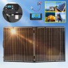 DUOERLAN 300W 12V Mono Foldable Solar Panel Suitcase w/30A Controller