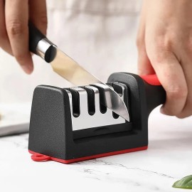 SIGNI 3-Stage Portable Knife Sharpener, Anti-Slip Blade Sharpener & Polisher