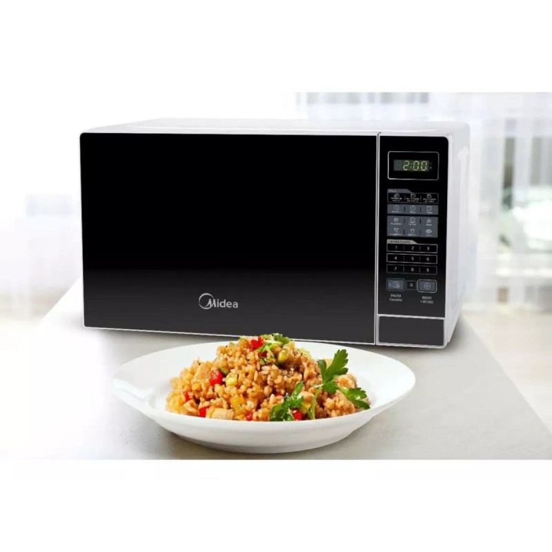 Midea Horno De Microondas Midea 0.7 Pies Cúbicos Mmdr07s2bw Blanco