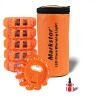 DK 6-Pack LED Reflective Road Flare Car Emergency Kit Magnetic
