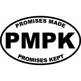 PROMISES MADE PROMISES KEPT MAGA TRUMP 2020 DECAL BUMPER STICKER POLITICAL
