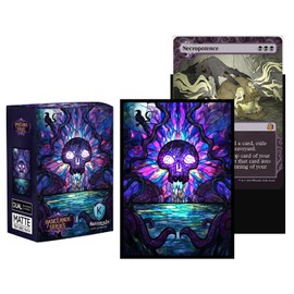 Katomula 100 MTG Card Sleeves with 100 Inner Sleeves, Textured Back Art Sleeve, Fit Standard Size Cards - Swamp
