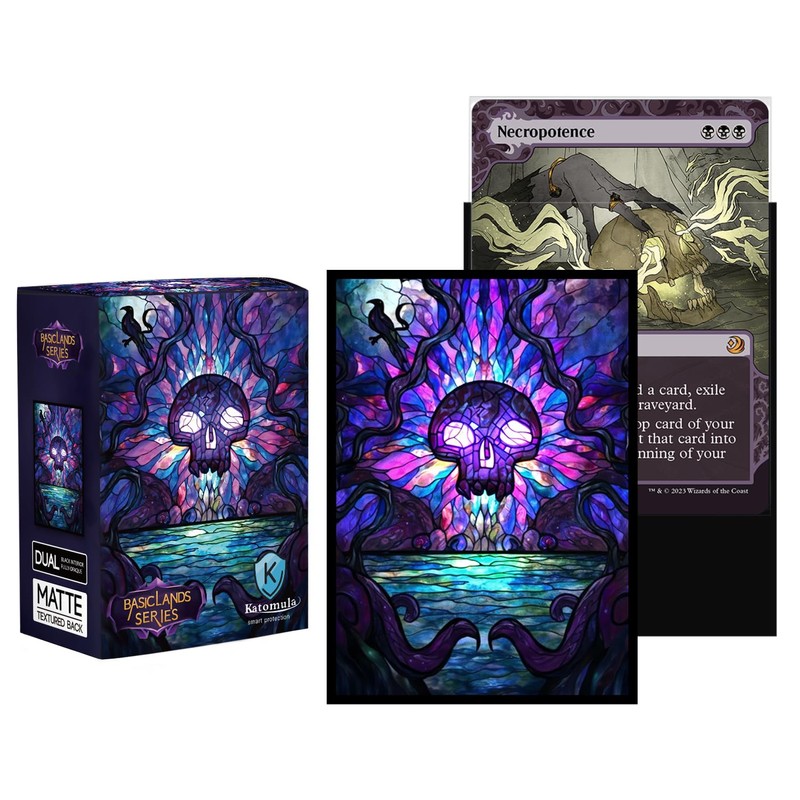 Katomula 100 MTG Card Sleeves with 100 Inner Sleeves, Textured