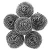 CHILDWEET 6PCS Stainless Steel Pot Scrubbers Reusable Steel Scrubber for