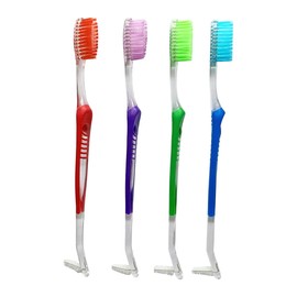Wasser Vela 8 pcs V-Trim Orthodontic Dual Small Head Toothbrush with Interdental Brush at The end