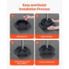 4-Pack RV Leveling Pads Each 5000 Lbs Capacity Large Surface
