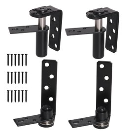 JAVOUKA 2 Pack Swing Door Hinge, Hardware Commercial Saloon Door Hinges Heavy Duty, 180 Degree Rotation for Swinging Cafe Door Hardware Hinges