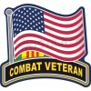 ProSticker Vietnam Combat Veteran Decal USA Flag Military 4" ProSticker