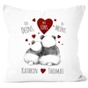 SpecialMe® Cushion Cover with German “Ich Deins, Du Meins, Wir