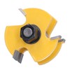 2Pcs Router Bit T Type 3 Teeth Milling Cutter Cutting