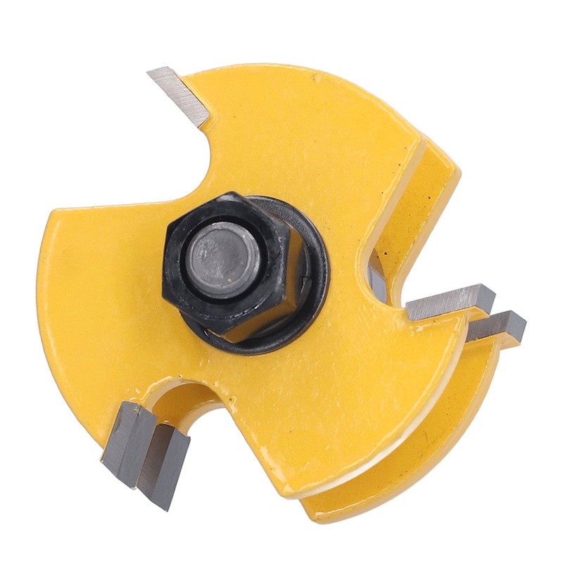 2Pcs Router Bit T Type 3 Teeth Milling Cutter Cutting
