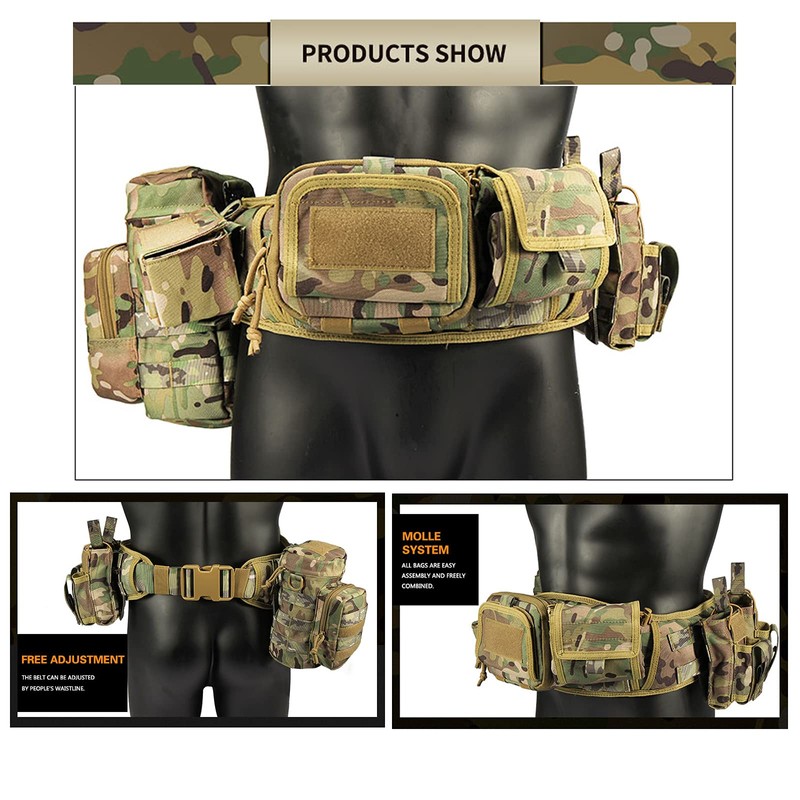 YAKEDA Tactical Battle Belt-Airsoft Belt Duty Belts Law Enforcement Utility