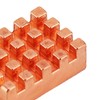 10pcs P15x5x10 Brass Heatsink with Thermal Adhesive Tape CPU Heat