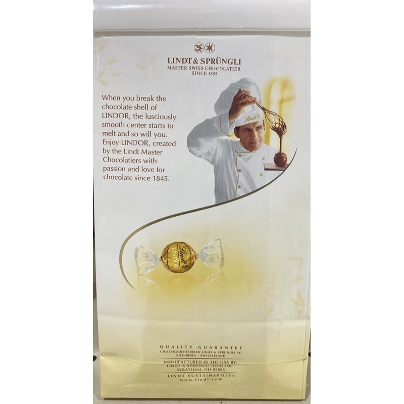 Lindt 2x NEW Lindt LINDOR White Chocolate Truffles 5.1 oz