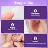 Classicseali 800PCS Ear Lobe Support Patches, Transparent Waterproof Ear Lobe