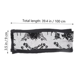 Lace Headband Scarf Ladies Headbands Womens Head Scarves Bandanas for Women Fashion Headbands Hair Bands for Womens Hair Lace Hair Band Women Hair Accessory Lace Hairband Mesh Healvian