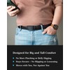 QUALIBELT Big and Tall Genuine Leather Ratchet Belt, Plus Size